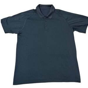 Lululemon Men's‎ XL Performance Polo Shirt Training Golf Athletic Blue Top